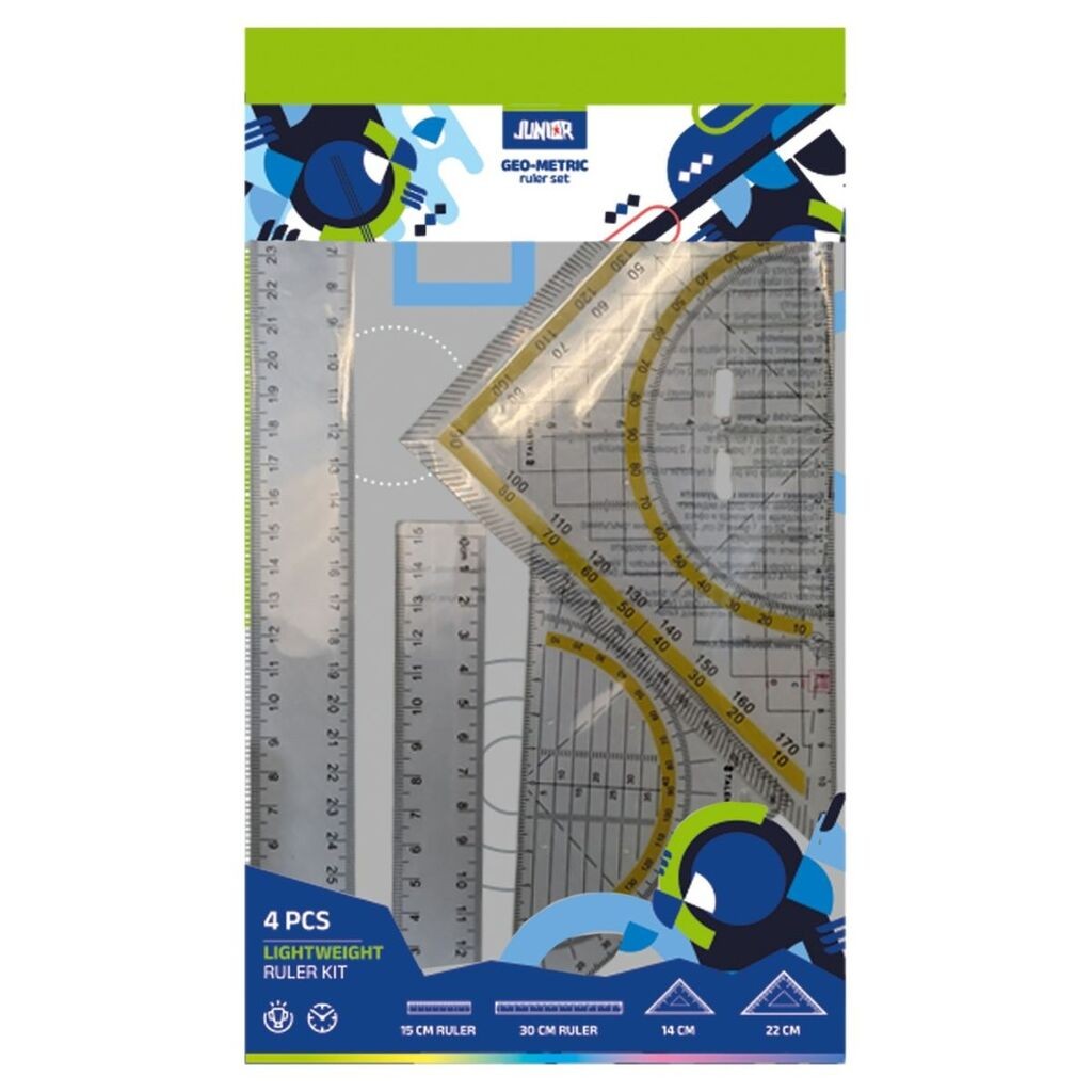 Помлад сет геометриски линијари