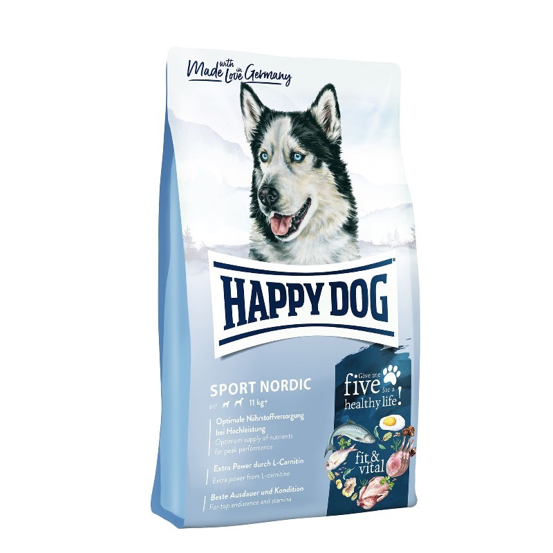 HAPPY DOG Сува храна за кучиња  fit & vital – Sport Nordic -14кг