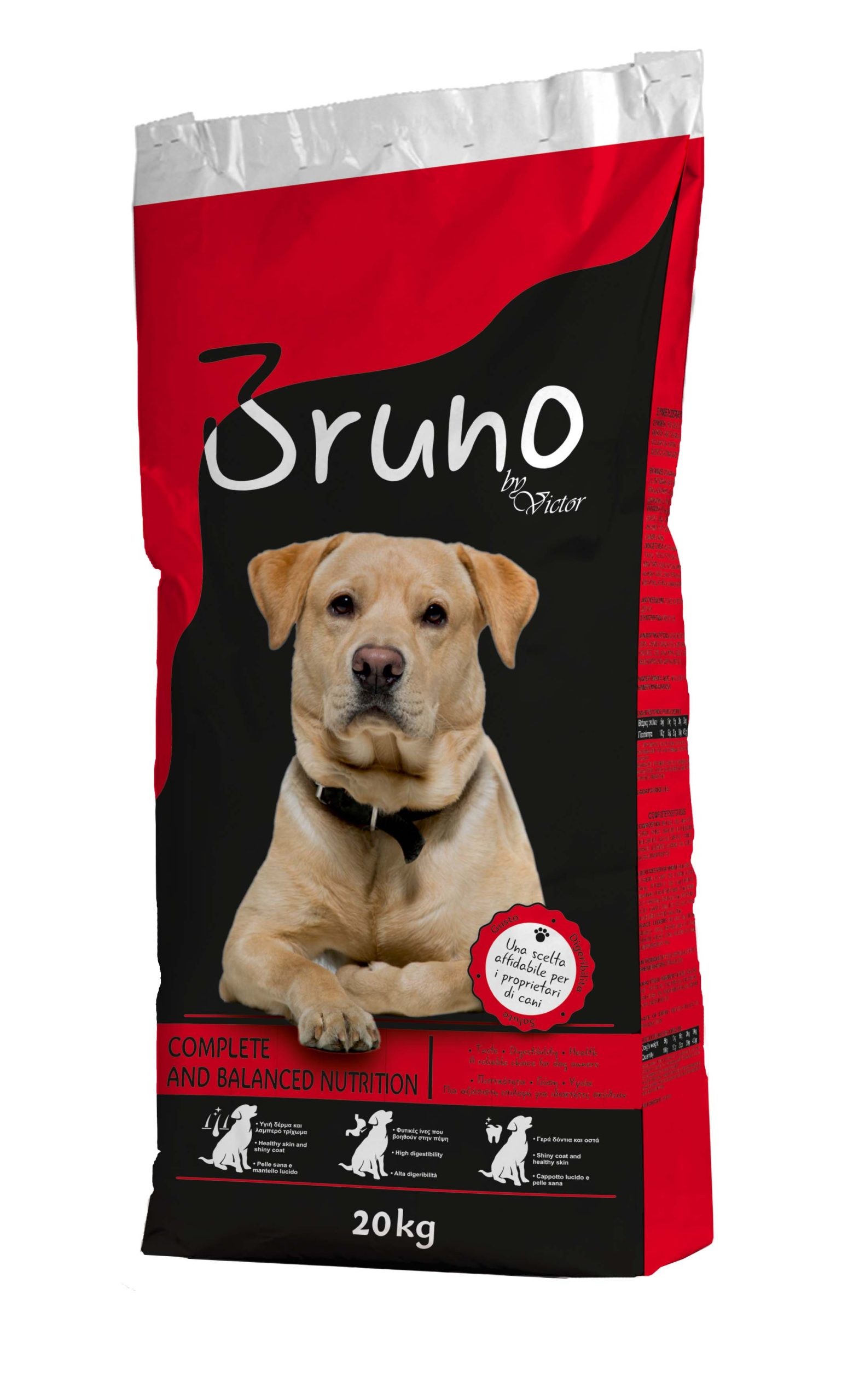 VIKTOR Сува храна за кучиња Bruno By Victor 20кг