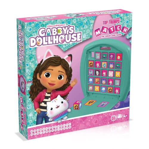 Winning Moves Gabby's Dollhouse Top Trumps Match - The Crazy Cube Game Друштвена игра