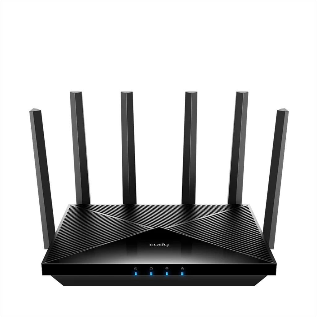CUDY Бежичен Рутер Dual Band Wi-Fi 7 Be6500 Cudy Wr6500H, Со 6 Антени, 1X 1G Wan Port, 4X Lan 100/1000 Ports