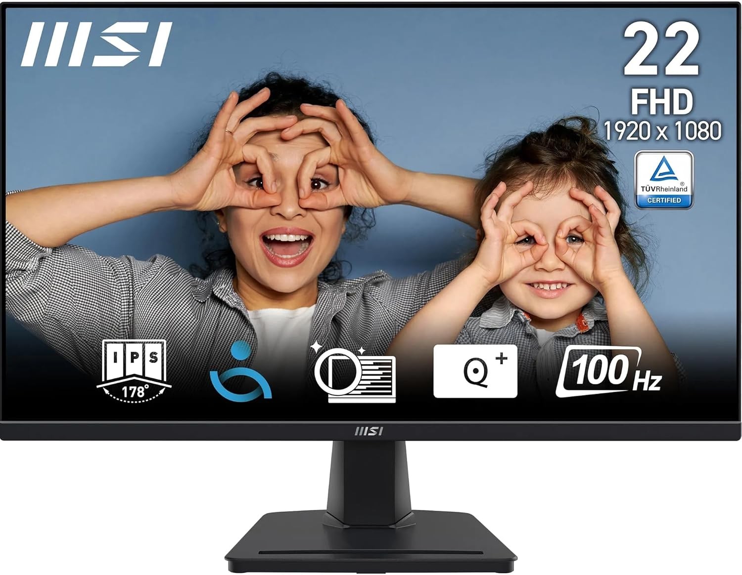 MSI монитор PRO MP225V рамен 22", 1920x1080 FHD, VA, 100Hz, 1 ms, HDMI/VGA