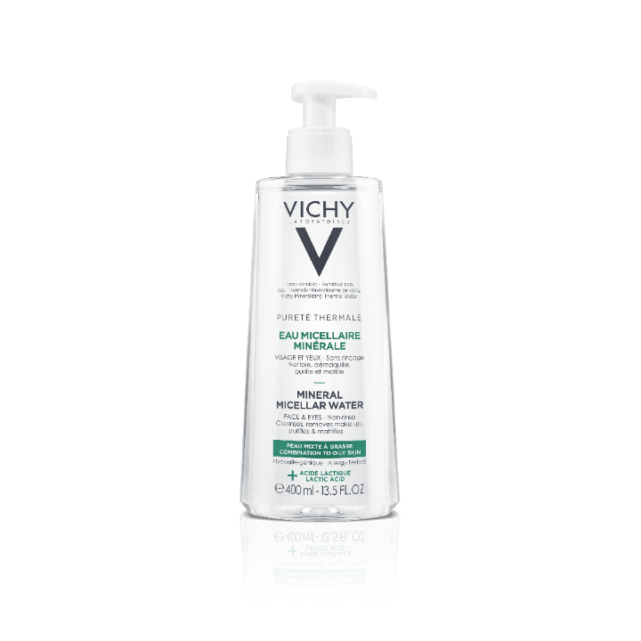 Виши мицеларна вода за лице, за комбинирана до мрсна кожа, 400 мл
