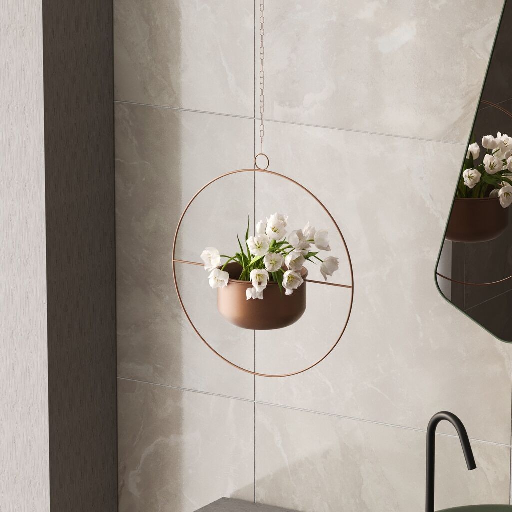 Aberto Design Декоративен тенџере Payanda, 40x40x17 cm, Теракота