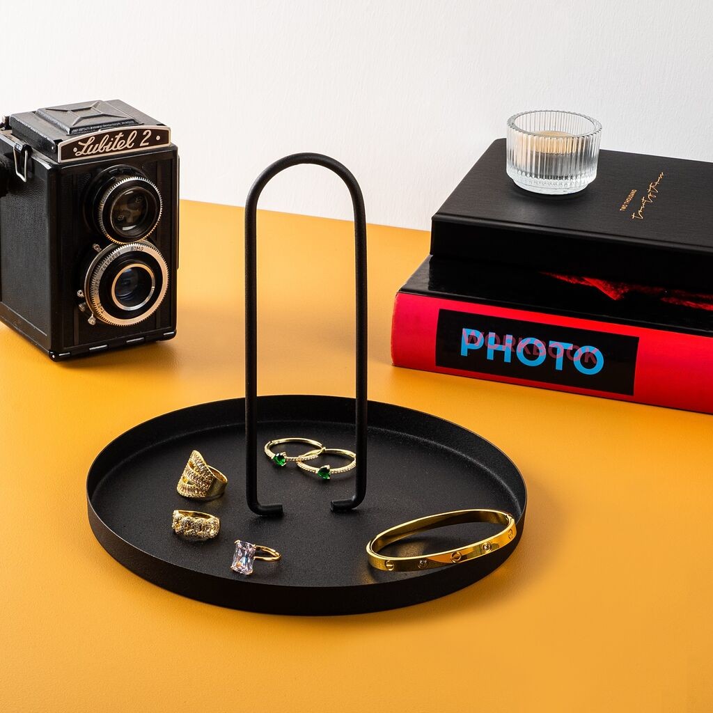 Поставка за накит Aberto Design 20,5 см, црна