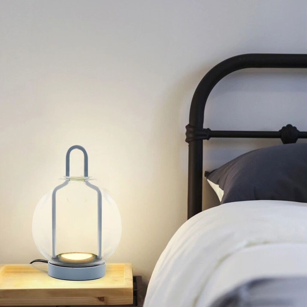 Подна ламба Opviq 3434-1ML-16, 5W LED, 3000K, 500 lm, 18 cm, 27 cm, Сина