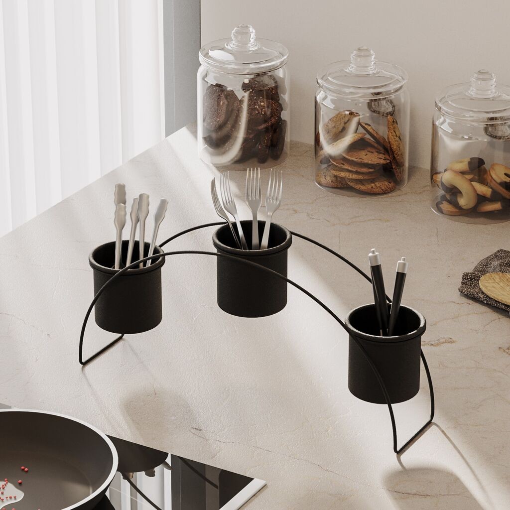 Декорација за маса Aberto Design 40x20x10cm, црна