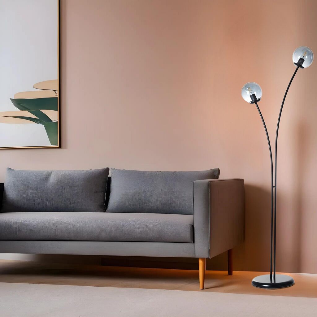 Подна ламба Opviq Rose 2 Li, 165 см, E27, црна