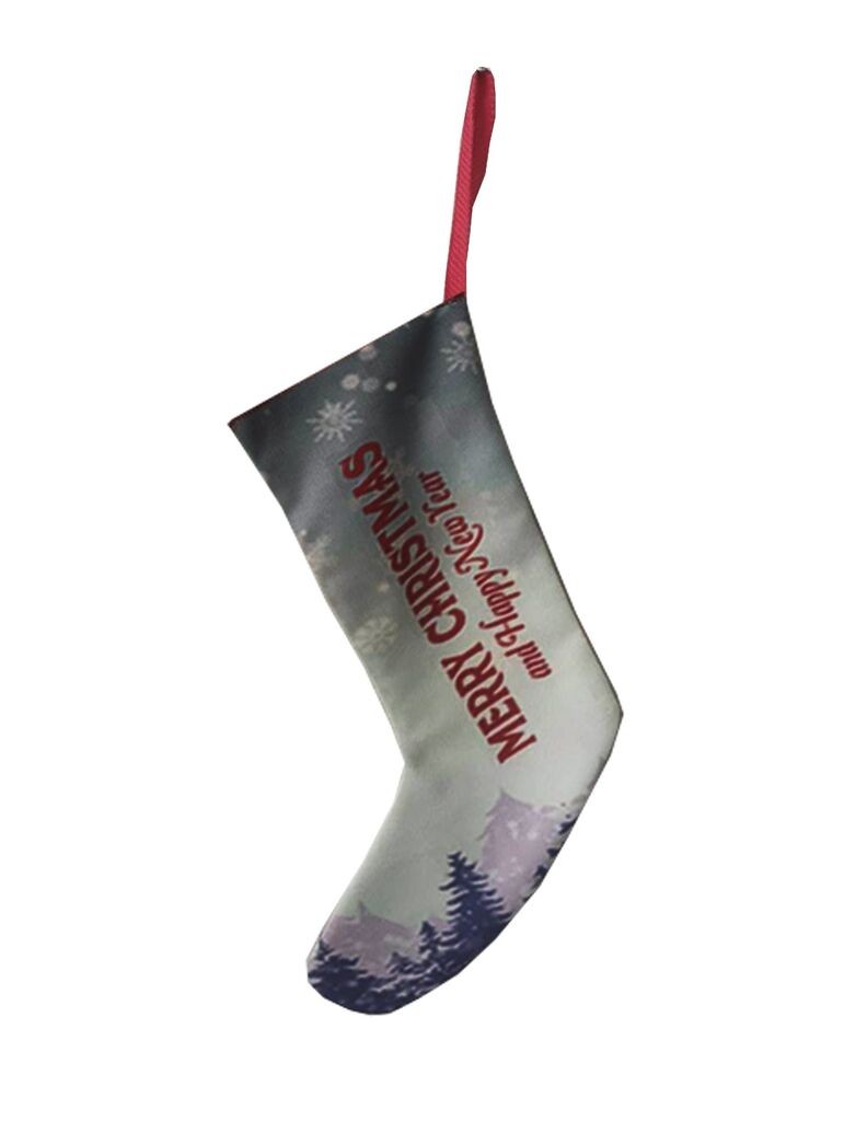 Аберто Дизајн Божиќен декоративен чорап Crp004, 35x18 см, шарен