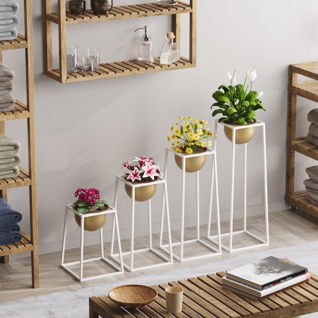 Комплет декоративни саксии Aberto Design GED-018,, O 15 см,, црна