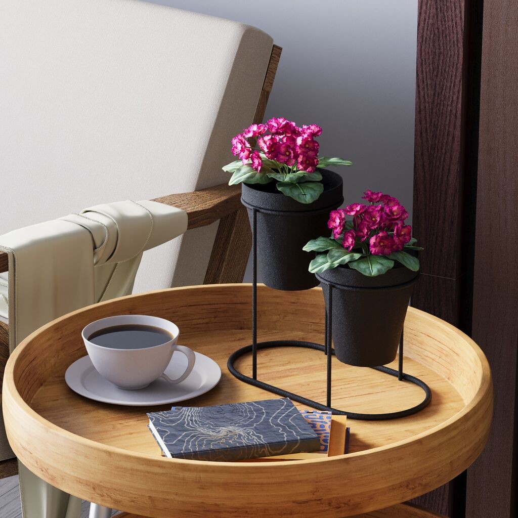 Декорација за маса Aberto Design 19x16x10 см, црна