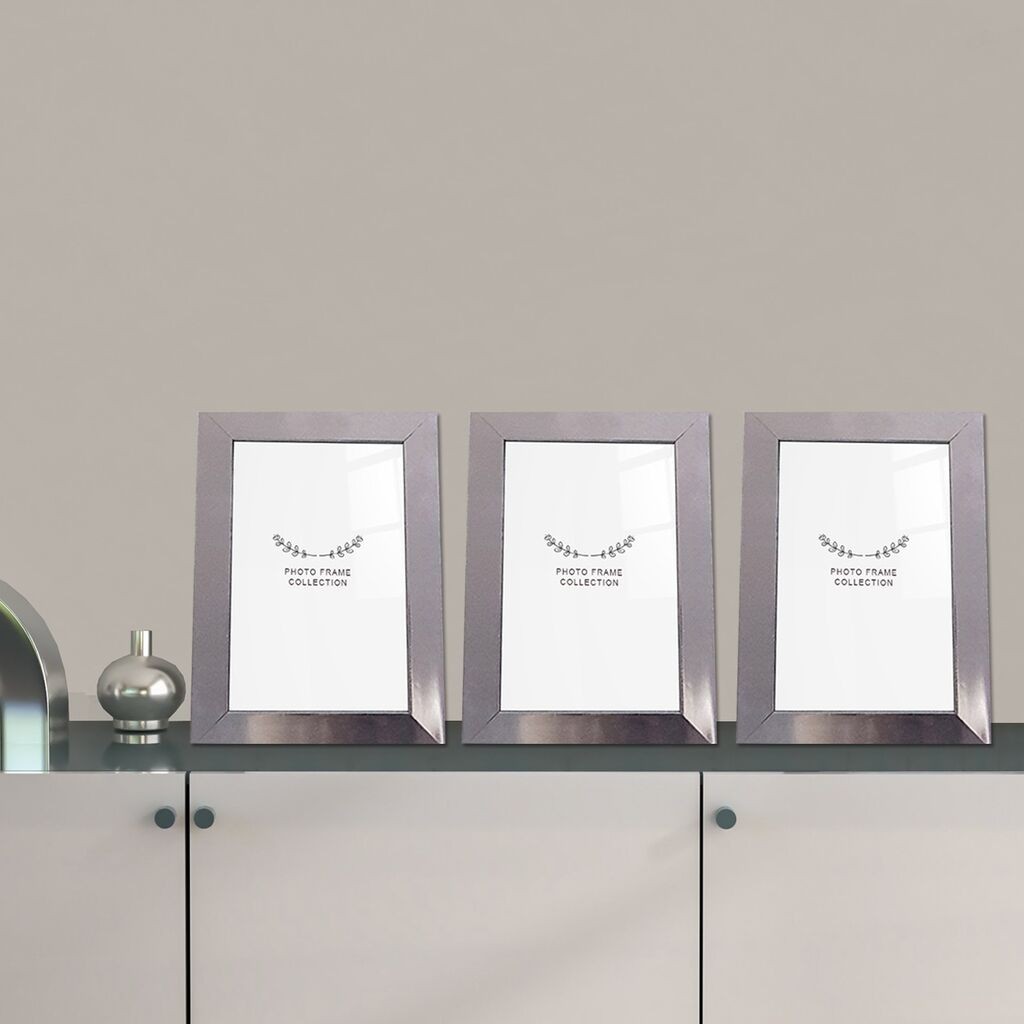 Комплет рамки за слики Aberto Design 3IGFC1027_1521, 15x21 см, 3 парчиња, сребрени