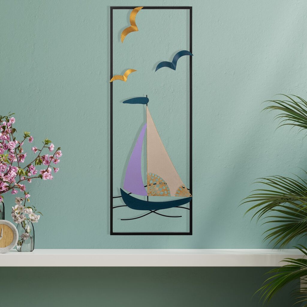 Wallity декорација за dzид 32x5x90 см, црна