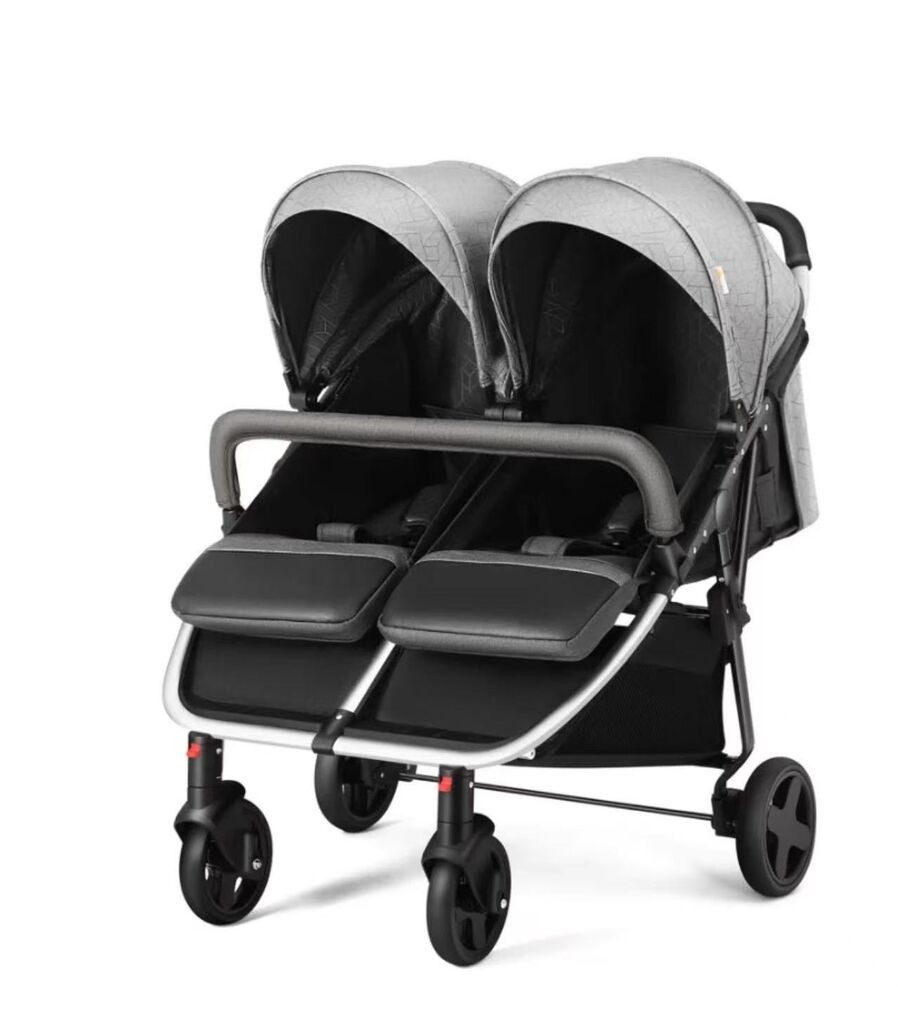 Burbay Количка за близнаци Domino Grey - P798