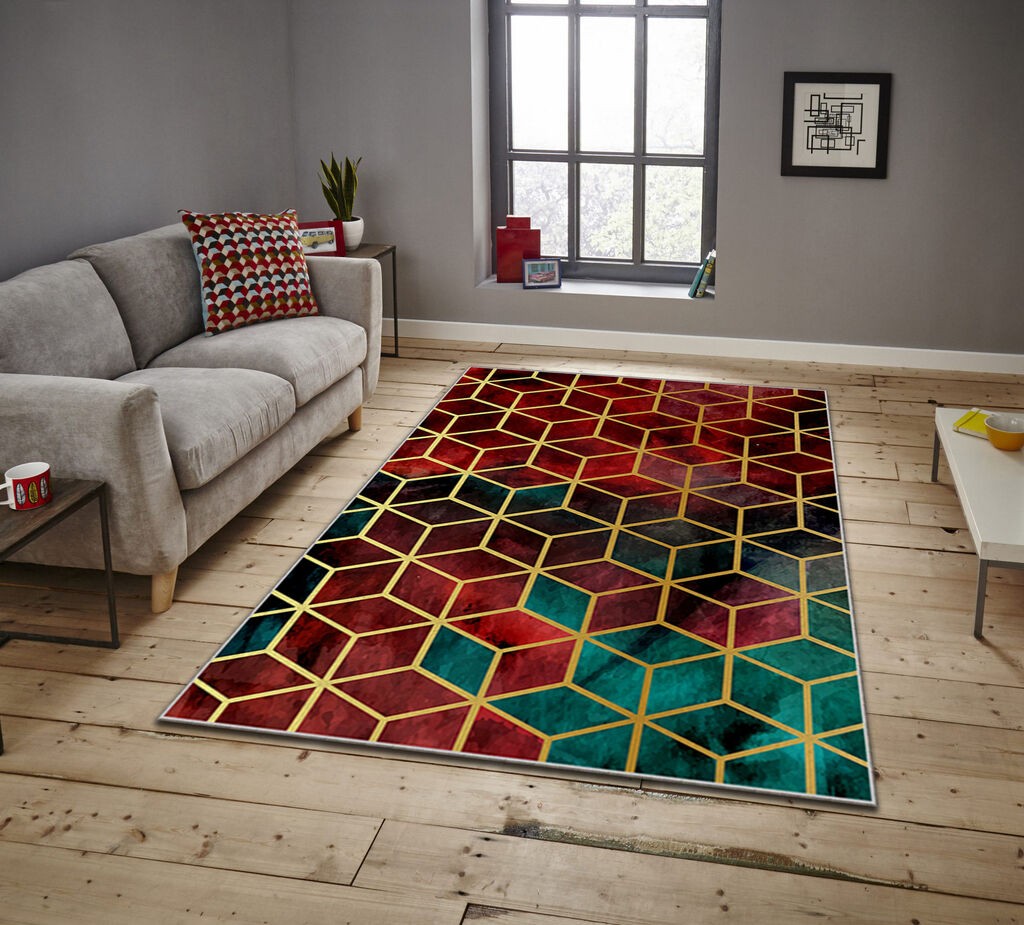 Conceptum Hypnose Carpet Asr Crpt-100, правоаголен, 80x140 cm, црвен