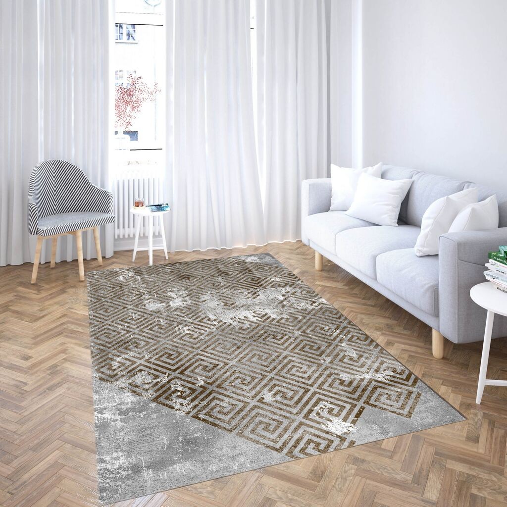 Conceptum Hypnose тепих CG_51, правоаголен, 80x140 cm, сиво-кафеав