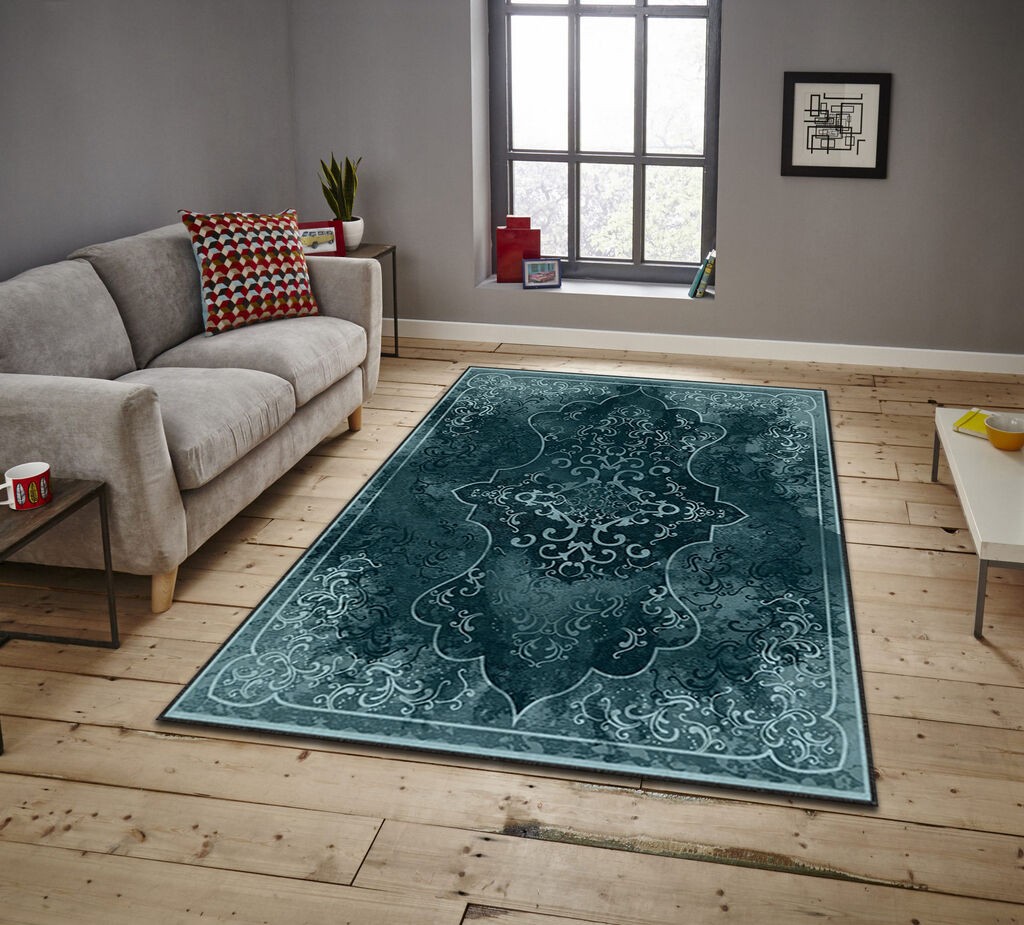 Conceptum Hypnose Carpet Asr Crpt-67, правоаголен, 100x140 cm, темно зелена