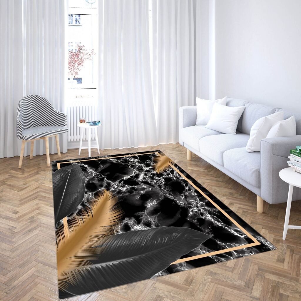 Conceptum Hypnose тепих CG_214, правоаголен, 80x140 cm, црно-кафеава