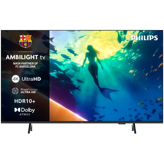 Philips телевизор 65PUS8010/12, 65", 4K, Ambilight, Smart, Titan OS, црна