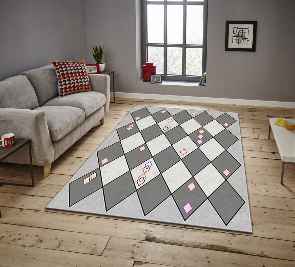 Conceptum Hypnose Carpet Asr Crpt-66, правоаголен, 80x140 cm, сив