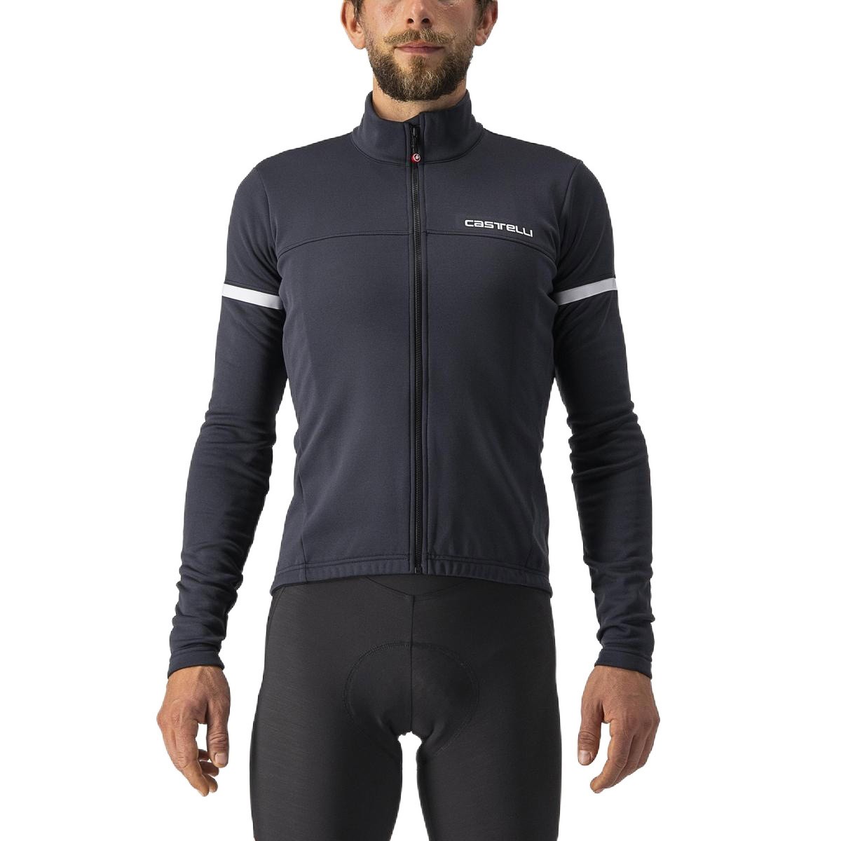 CASTELLI Fondo 2 Велосипедски дрес FZ Size M Бледо црна