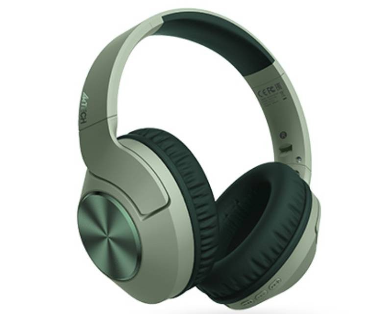 A4 TECH слушалки со микрофон BH300 2Drumtek Wireless Type-C полнење, зелено