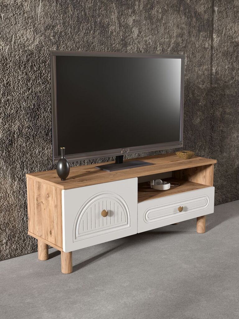 Комода за телевизор Hanah Home Arcera 105, 104x47x35cm, бела