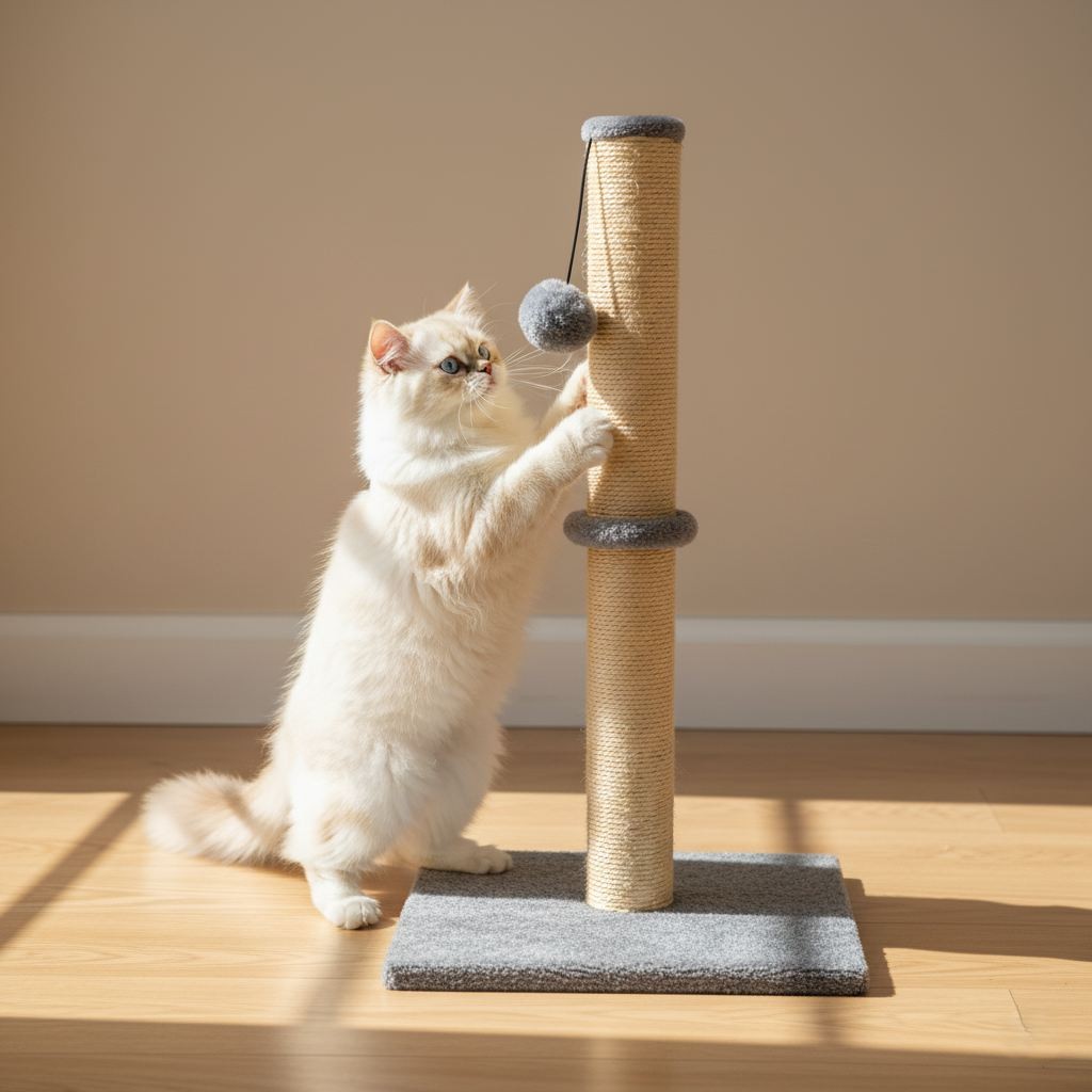 Гребалка за шепи и мустаќи за мачки Cyra, беж