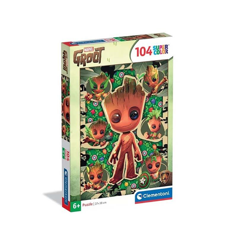 Clementoni Children Puzzle "Marvel Groot" Сложувалка 104 Пар