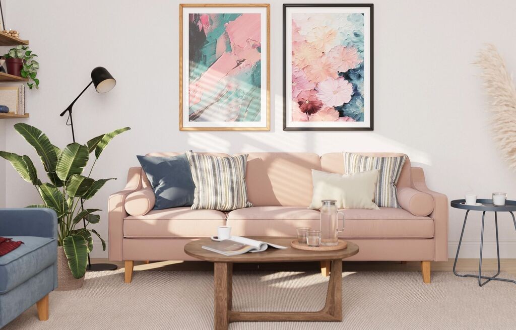 Atelier del Sofa Trosed Robin Extra 3, 220x84x87 см, светло розова