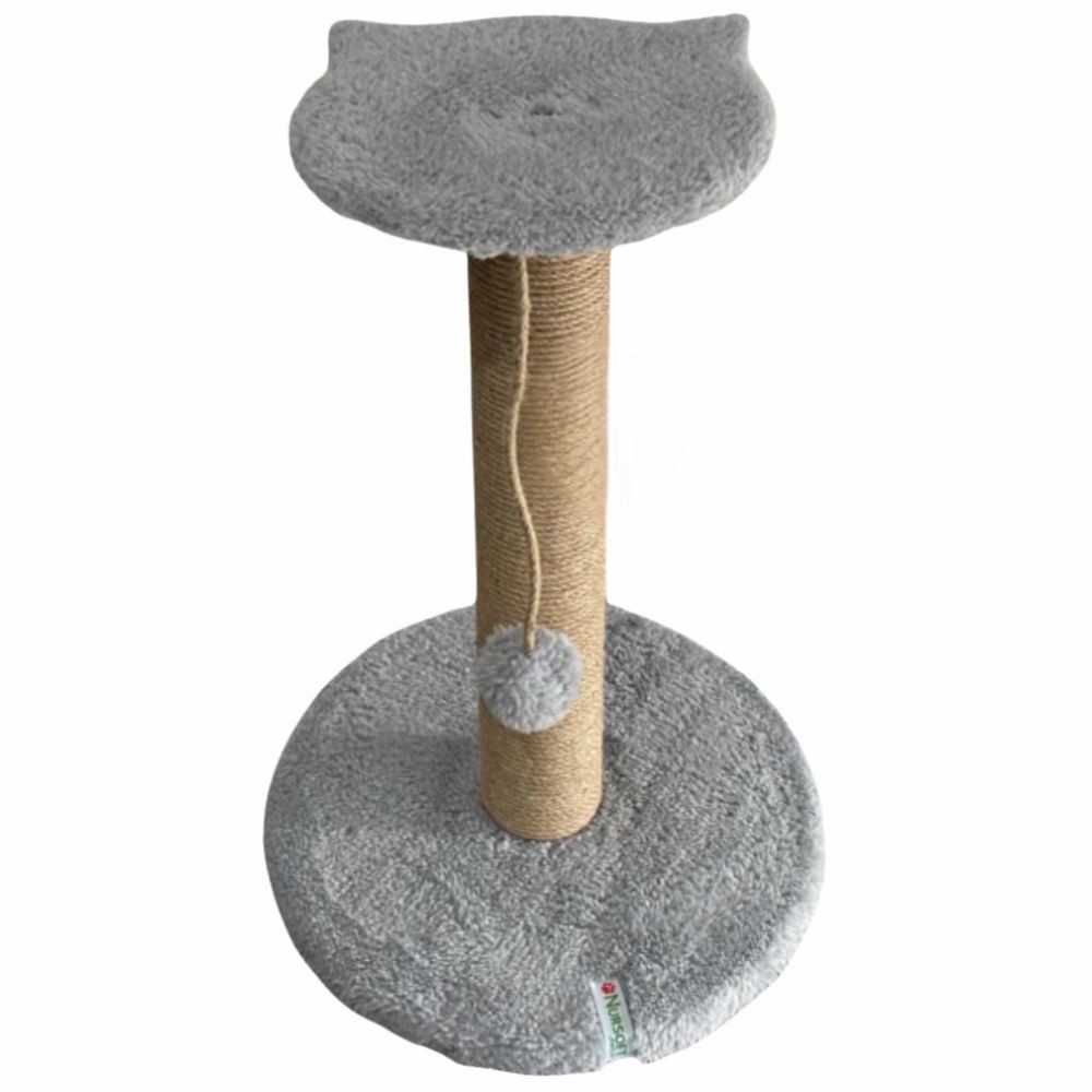 Стапче за гребење мачки „Шепи и мустаќи" „Миене", сиво