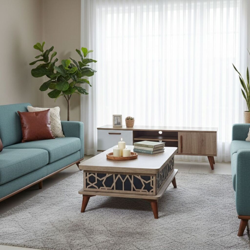 Маса за дневна соба Хана Хоум Ада 90x38x60 см, Антрацит