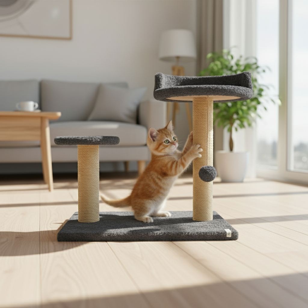 Гребалка за мачки „Шепи и мустаќи" Тијана, антрацит