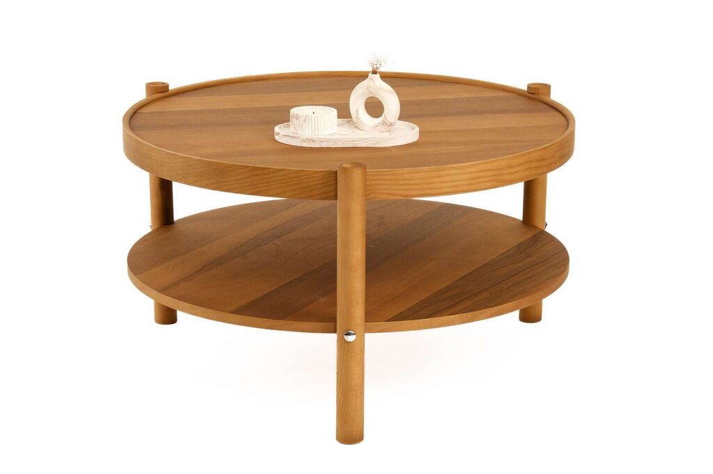 Маса Hanah Home Club Монца, 80x48 см, кафеава