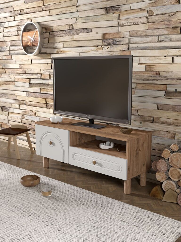 Комода за телевизор Hanah Home Serenta 105, 104x47x35cm, бела