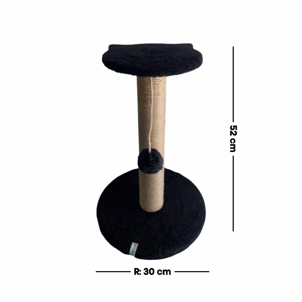 Стапче за гребење мачки „Paws & Whiskers" од Miene, црно