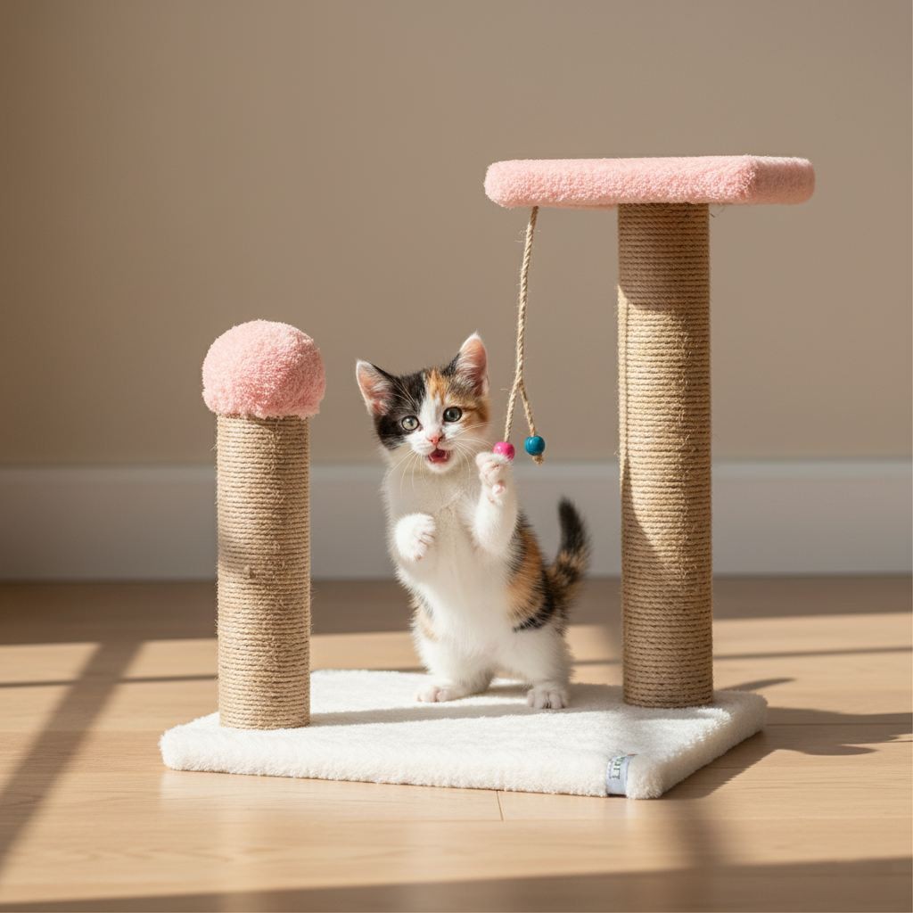 Гребалка за мачки „Шепи и мустаќи" Елза, розова