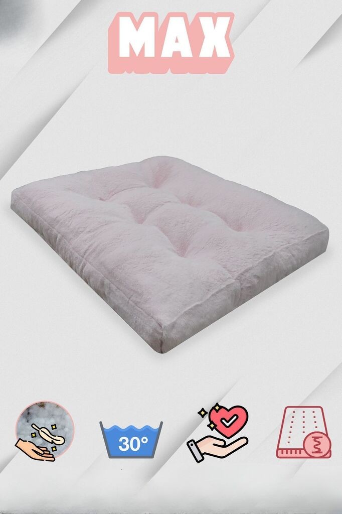 Кревет за миленичиња Paws & Whiskers Max Dog, 60x50x5 см, розов