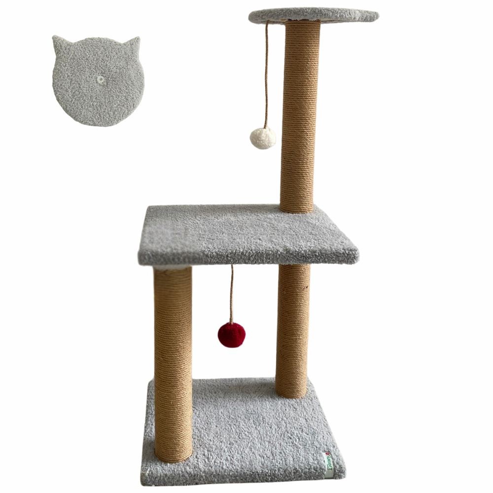 Гребелка за шепи и мустаќи за мачки Тина 2, сива