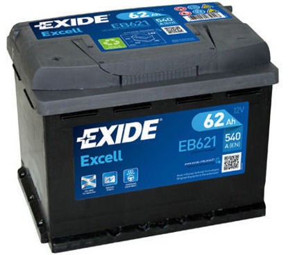EXIDE Акумулатор 62 Ah excel D+