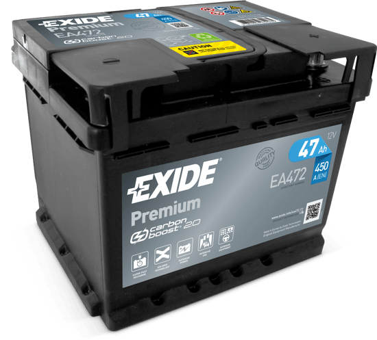 EXIDE Акумулатор premium carbon 2.0 47Ah 450a