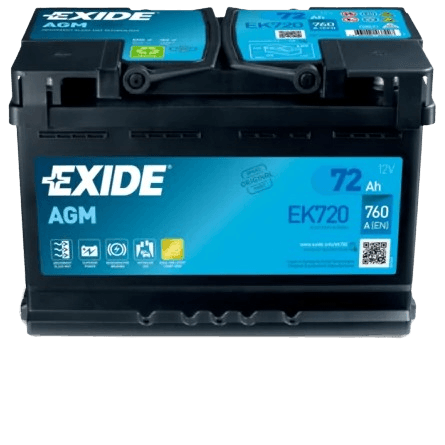 EXIDE Акумулатор 72 Ah AGM