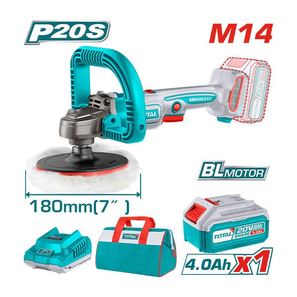 TOTAL Полирка Батериска 20V - Tapli20181 237492