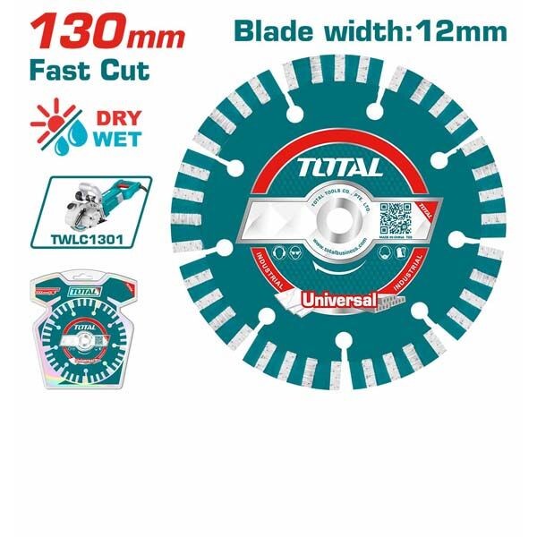 TOTAL Диjамантски диск 130 За Wlc Бетон Tac2111301 230735