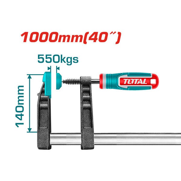 TOTAL Стега Метална 140×1000 Mm Tht1321401 227894