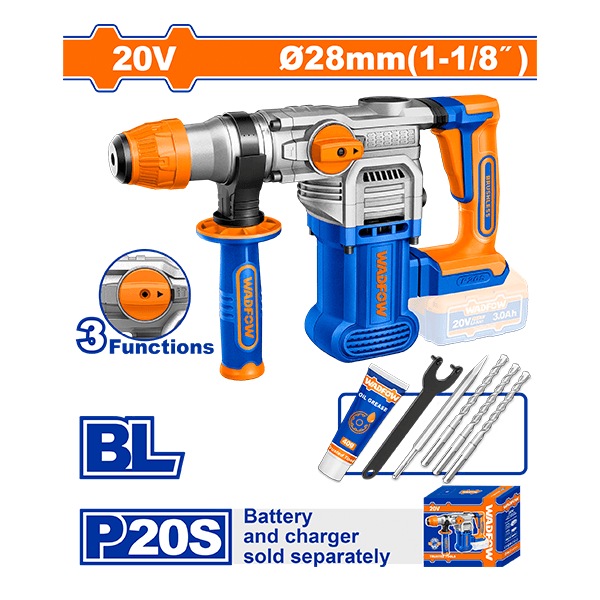 WADFOW Батериска хилта 20V без. бат. BL - WLM1528 242335
