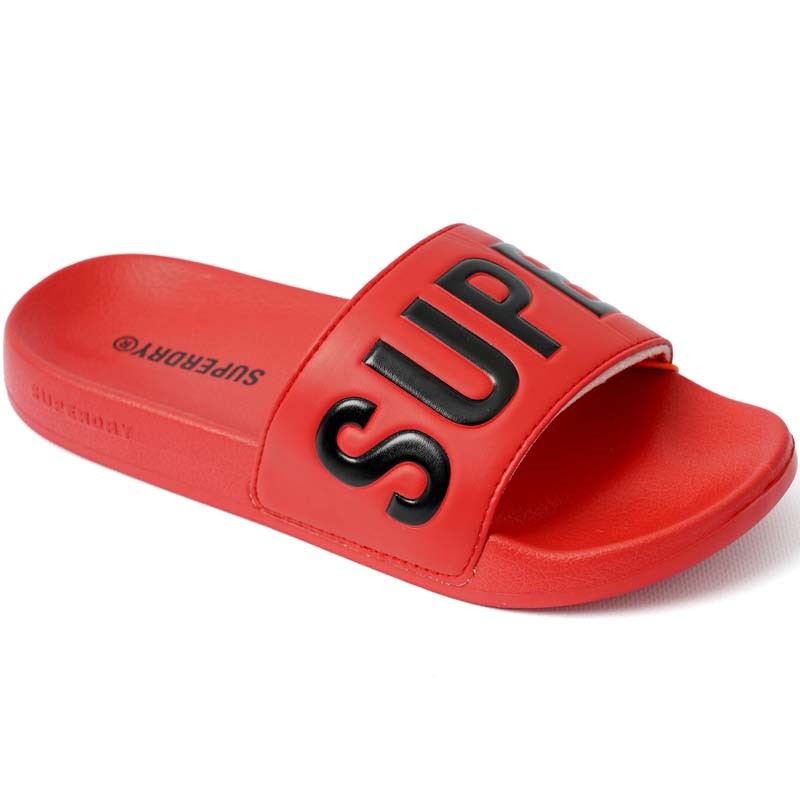 Машки влечки за базен со графички Core, црвени