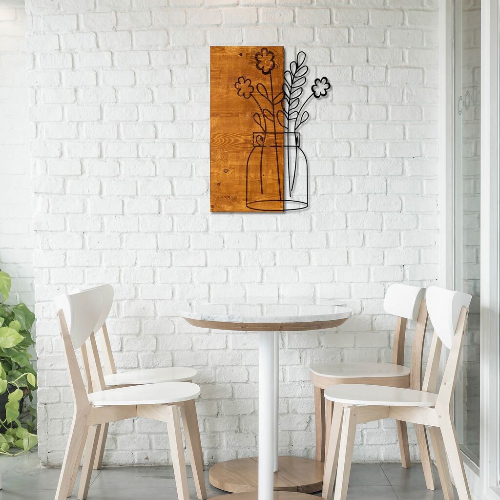 Wallity декорација за dzид Cicek2, 41x58 см, кафеава боја