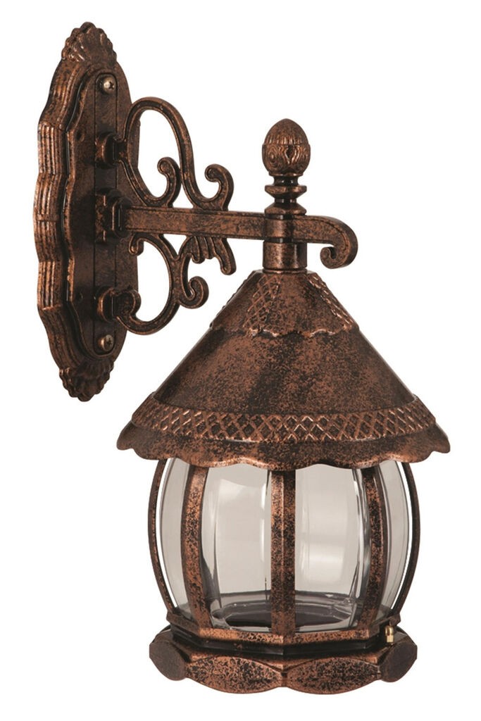 Opviq Надворешна dzидна светилка BAP-68184-BKR-M2, 32x20 см, E27, 40W, IP65, Кафеава