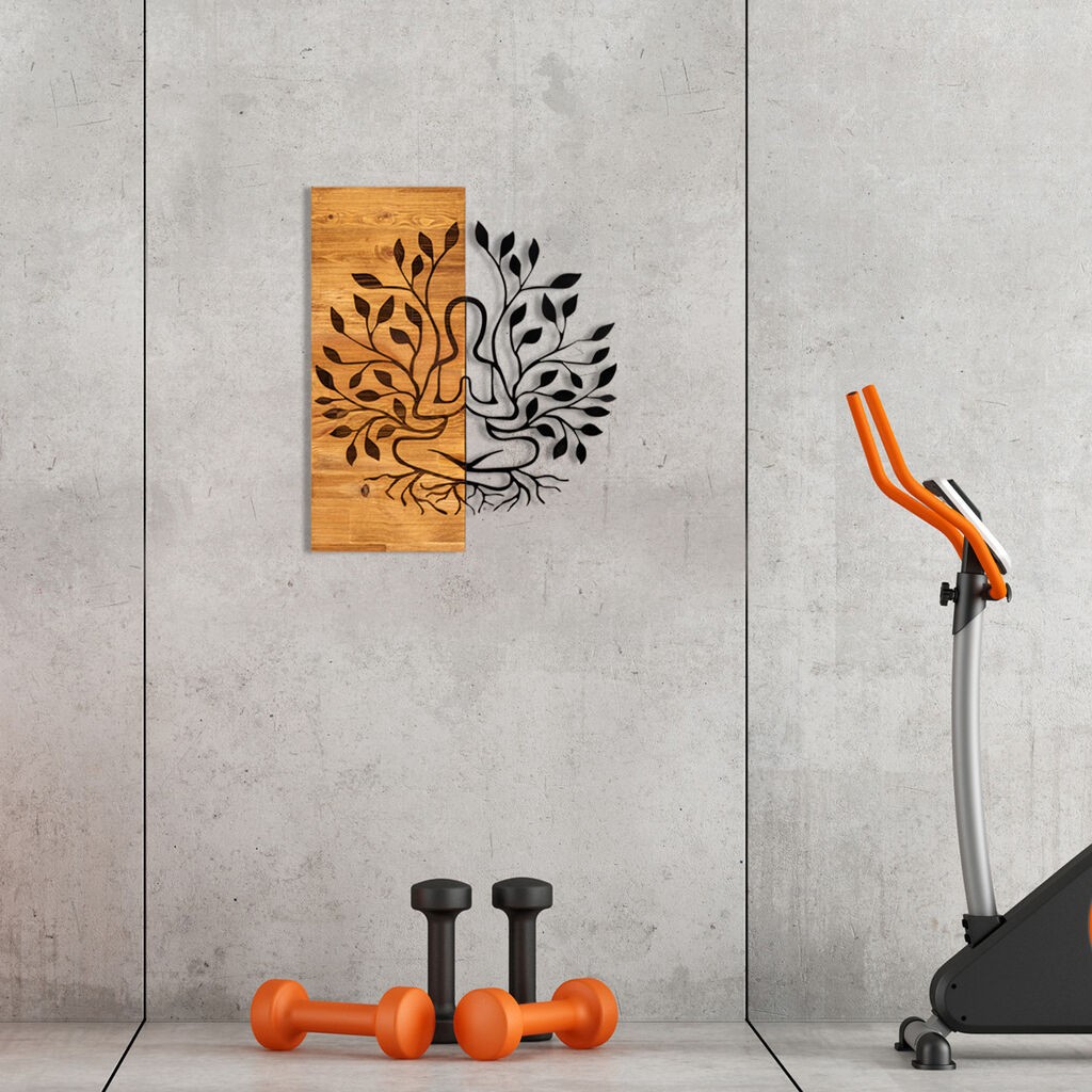 Dzидна декорација Wallity Lina, 48x58 см, кафеава боја